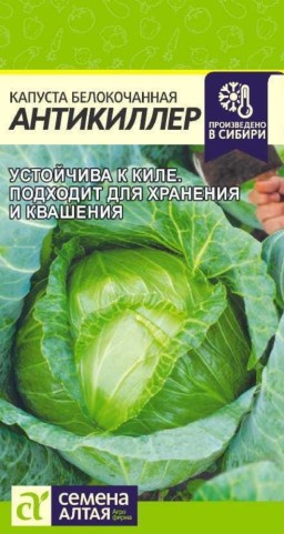 Капуста белокочанная Антикиллер (Семена Алтая) Капуста белокочанная Антикиллер (Семена Алтая)