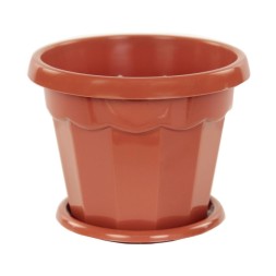 Горшок Гармония с поддоном 0,7 л (коричневый)