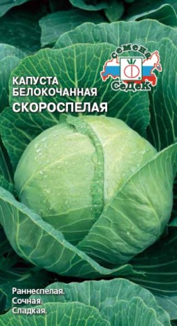 Капуста белокочанная Скороспелая (СеДеК) Капуста белокочанная Скороспелая (СеДеК)