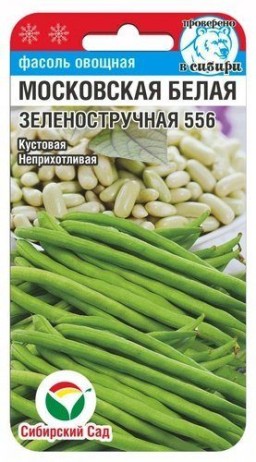 Фасоль Московская белая Зеленостручковая (Сиб сад) Фасоль Московская белая Зеленостручковая (Сиб сад)