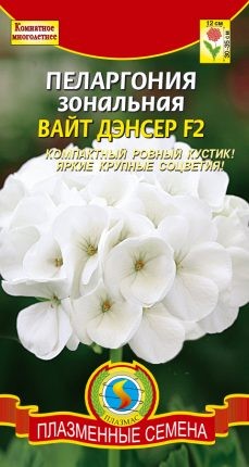Семена Пеларгония зональная Вайт Дэнсер F2 ПЛ