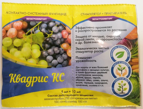  Квадрис КС (5 мл фунгицид + 10 мл прилипатель)