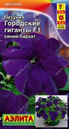 Петуния Городские гиганты F1 синий бархат (Аэлита)